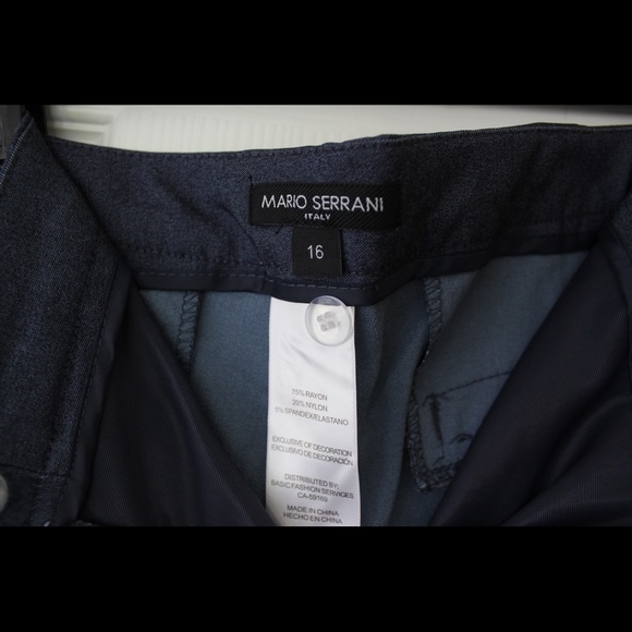 Mario Serrani | blue dress Bermuda shorts - Picture 4 of 6